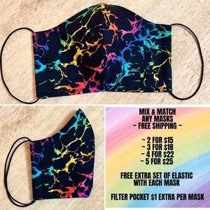 Face Mask ~ 100% Cotton ~ Elastic String